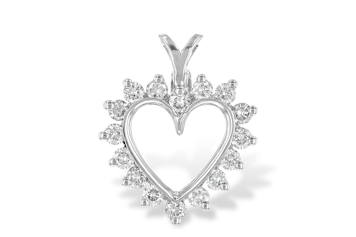 A052-12720: HEART PENDANT .45 TW