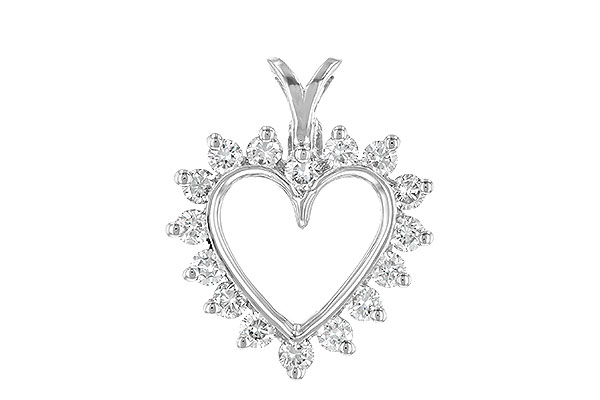 A052-12720: HEART PENDANT .45 TW