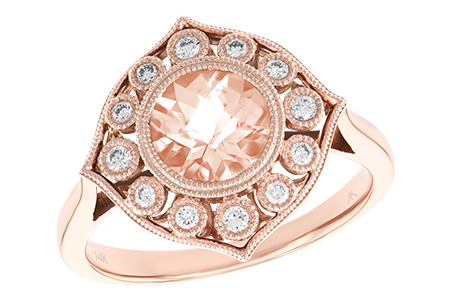 A233-95384: LDS RG .90 MORGANITE 1.05 TW