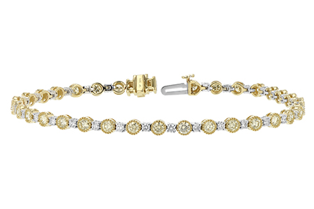 A233-99920: BRACELET 2.22 YELLOW DIA 3.04 TW