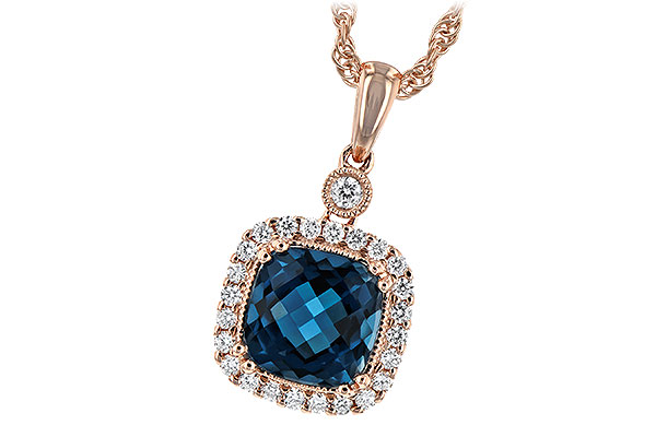 A234-83548: NECK 1.63 LONDON BLUE TOPAZ 1.80 TGW (7MM LBT)