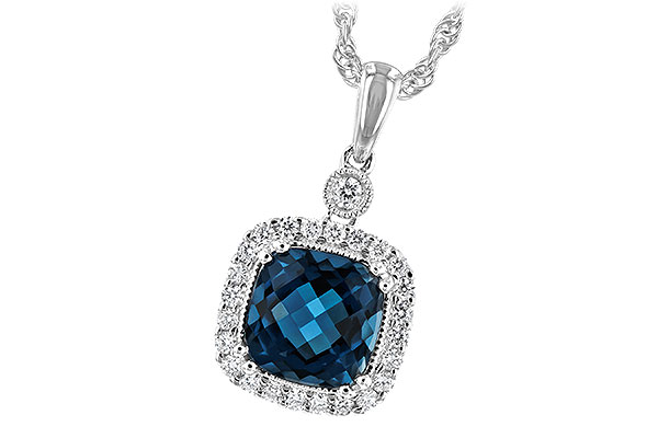 A234-83548: NECK 1.63 LONDON BLUE TOPAZ 1.80 TGW (7MM LBT)