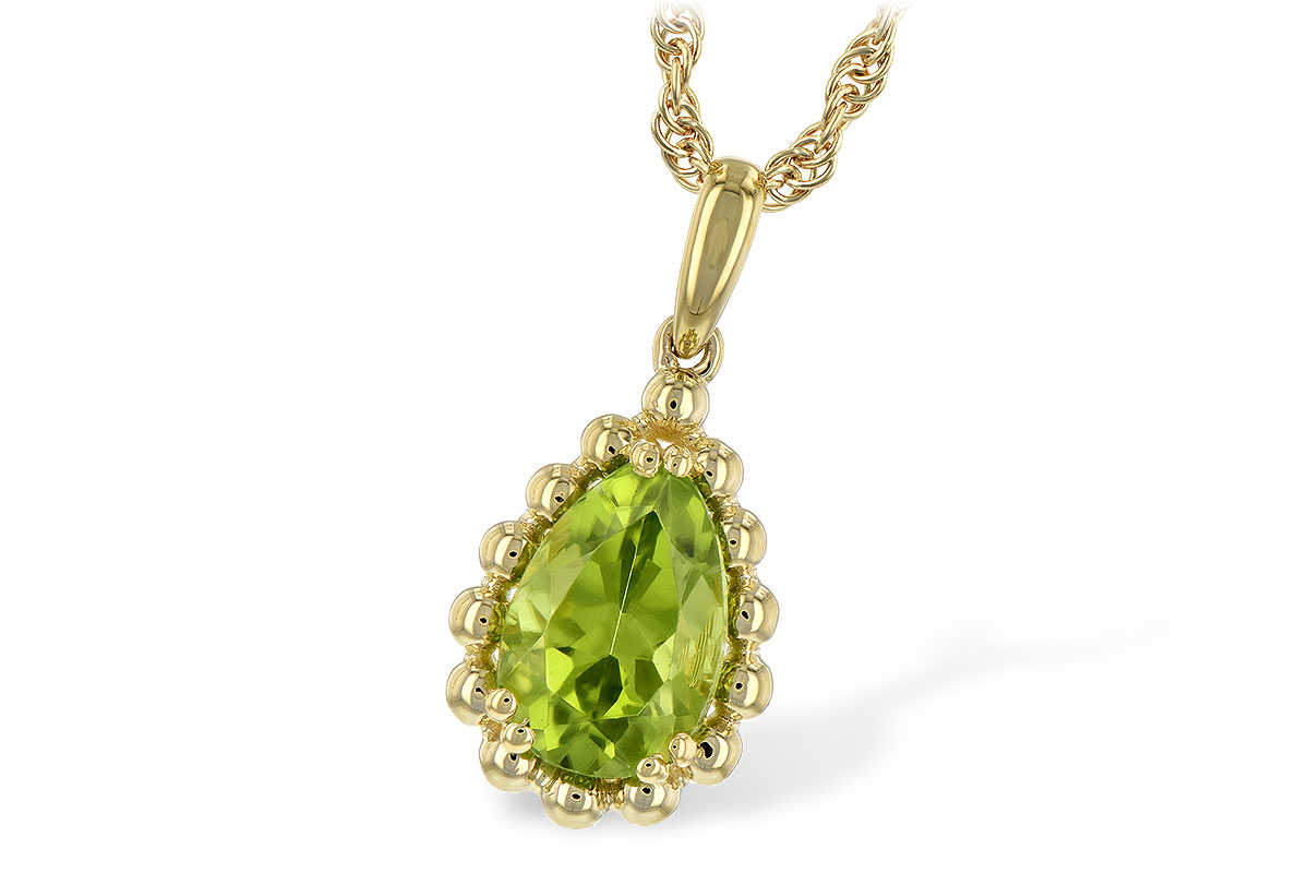 A234-86348: NECKLACE 1.30 CT PERIDOT