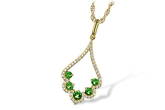 A235-73575: NECK .34 GREEN GARNET .53 TGW