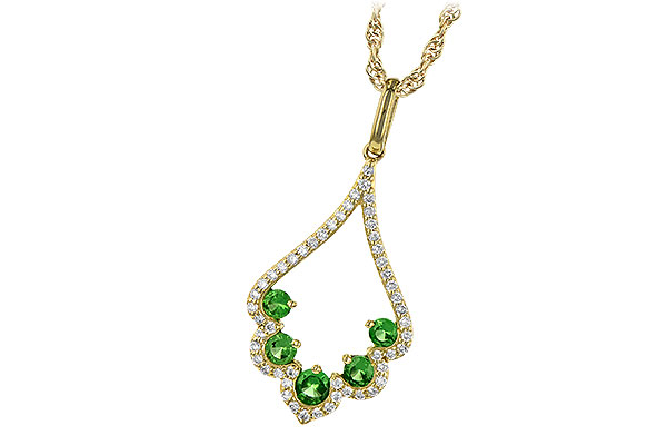 A235-73575: NECK .34 GREEN GARNET .53 TGW