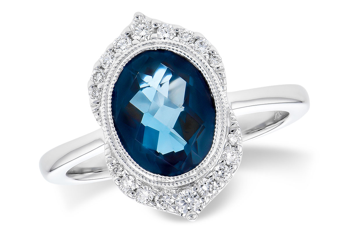 A318-53602: LDS RG 1.86 LONDON BLUE TOPAZ 2.00 TGW