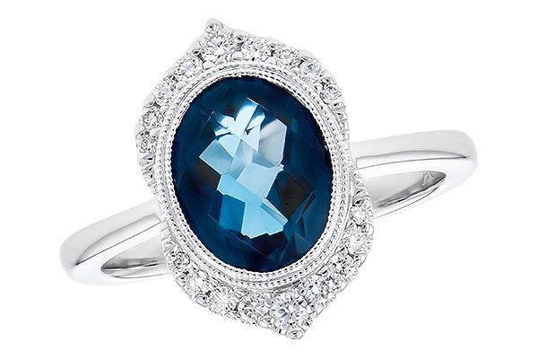 A318-53602: LDS RG 1.86 LONDON BLUE TOPAZ 2.00 TGW