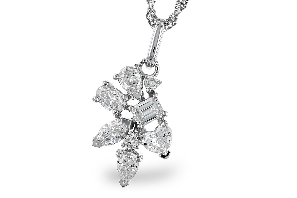A319-43593: NECKLACE .90 TW FANCY CUT DIAS