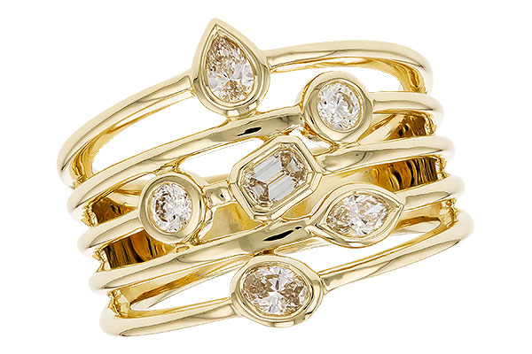 A319-44539: LDS DIA RG .50 TW FANCY CUT DIAMONDS