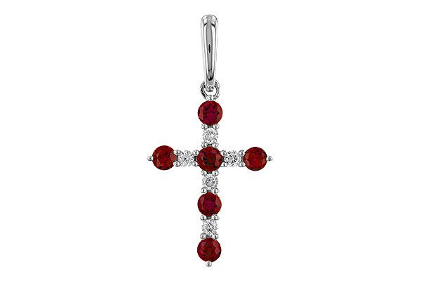 A320-29966: PENDANT .34 TW RUBY .42 TGW