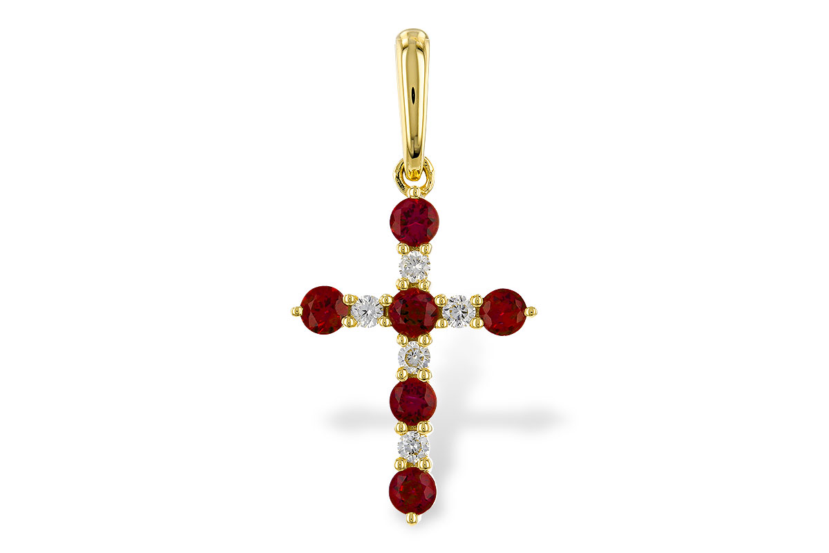A320-29966: PENDANT .34 TW RUBY .42 TGW