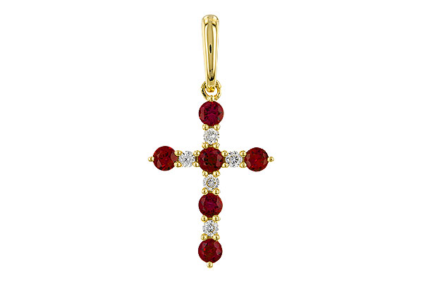 A320-29966: PENDANT .34 TW RUBY .42 TGW