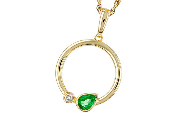 A320-29975: NECKLACE .20 EMERALD .22 TGW