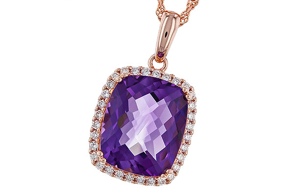 A320-30866: NECKLACE 4.57 AMETHYST 4.81 TGW (12x10MM CU)