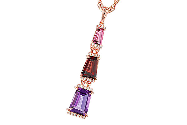 A320-31766: NECKLACE 2.32 SEMI-PREC (PT,GT,AMY) 2.37 TGW