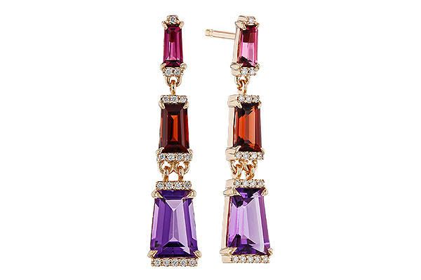 A320-31793: EARRINGS 1.98 SEMI-PREC (PT,GT,AMY) 2.05 TGW
