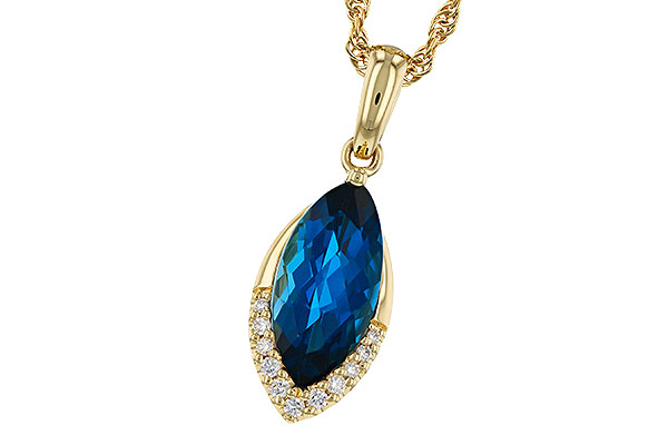 A320-35448: NECK 2.14 LONDON BLUE TOPAZ 2.20 TGW (12x6MM MQ)