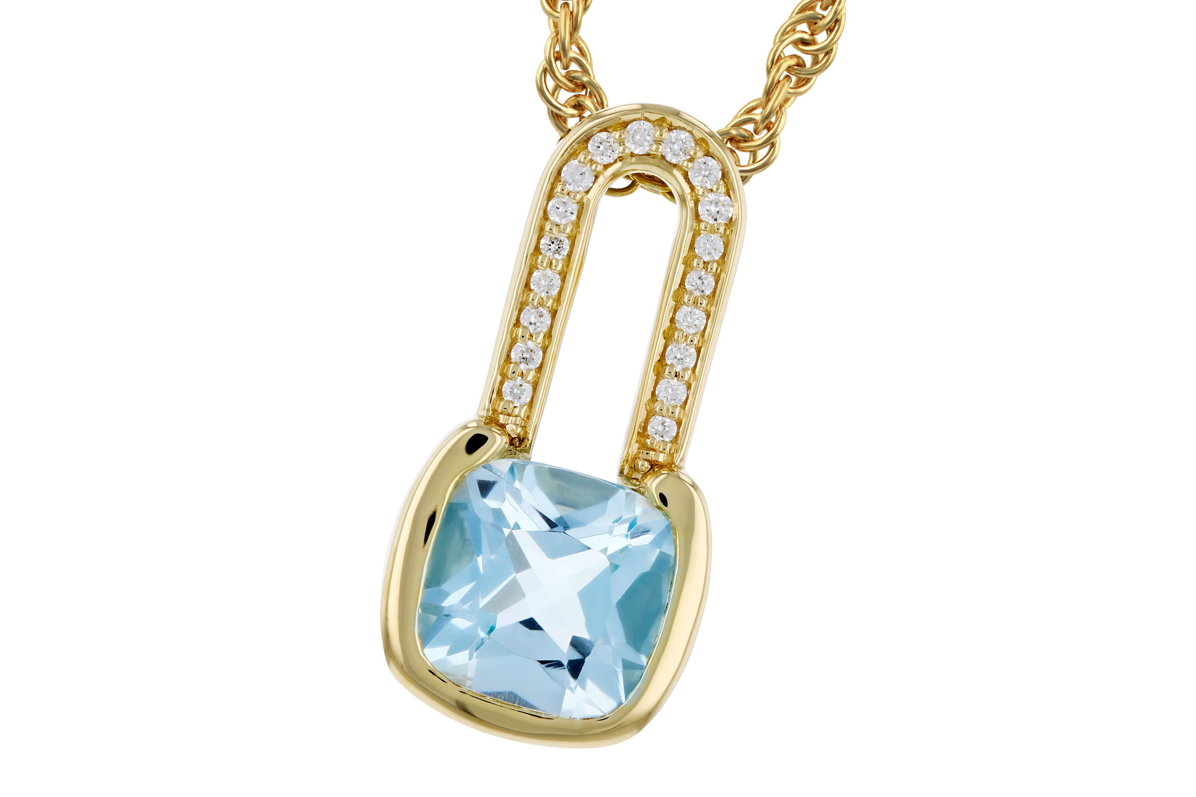 A321-21739: NECKLACE .91 SKY BLUE TOPAZ .95 TGW (6MM BT)