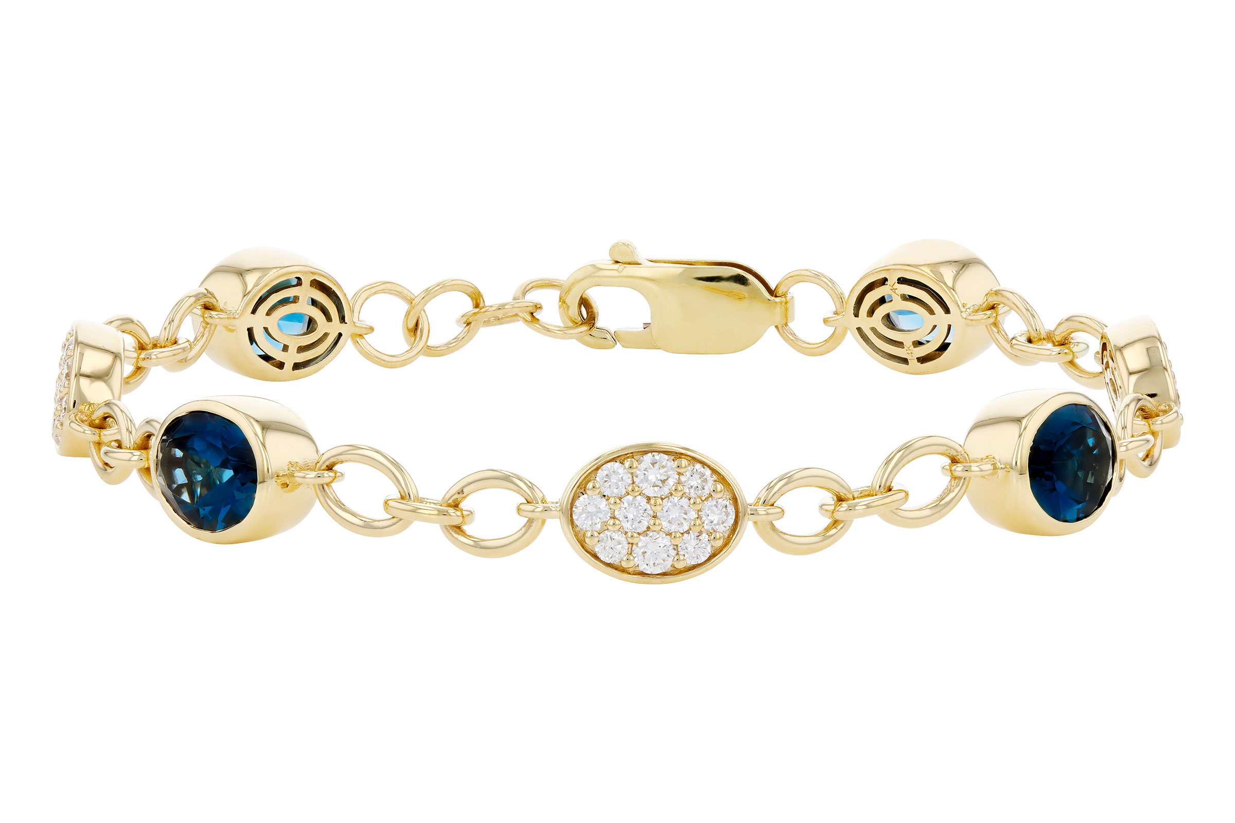 A321-21784: BRACELET 5.24 TW LONDON BLUE TOPAZ 6.00 TGW (7")