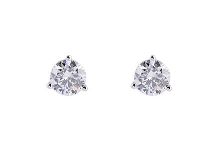B229-43566: EARRINGS .50 TW