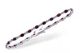B229-45384: BRACELET 4.08 RUBY 4.55 TGW