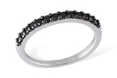 B231-21793: LDS WED RG .29 BLK DIAS TW