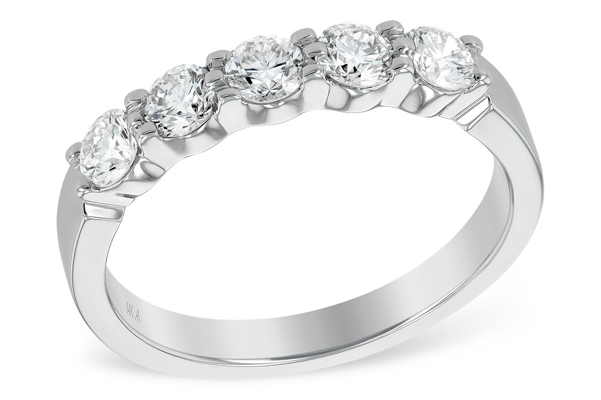 B232-17220: LDS DIA WED RG .75 TW (5 STONES)