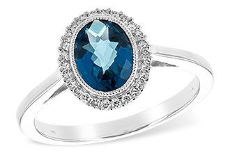 B234-83566: LDS RG 1.27 LONDON BLUE TOPAZ 1.42 TGW