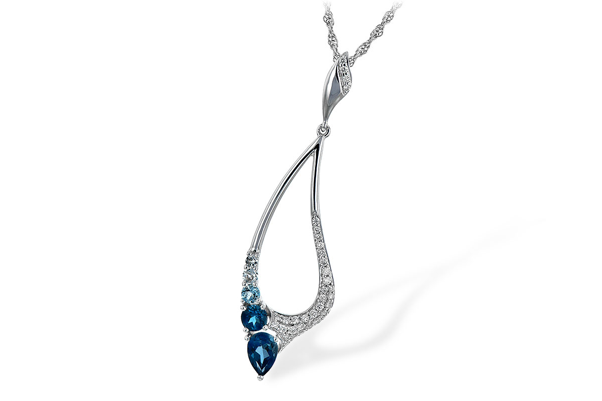B234-89011: NECK .83 BLUE TOPAZ 1.00 TGW