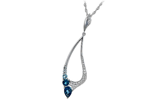 B234-89011: NECK .83 BLUE TOPAZ 1.00 TGW