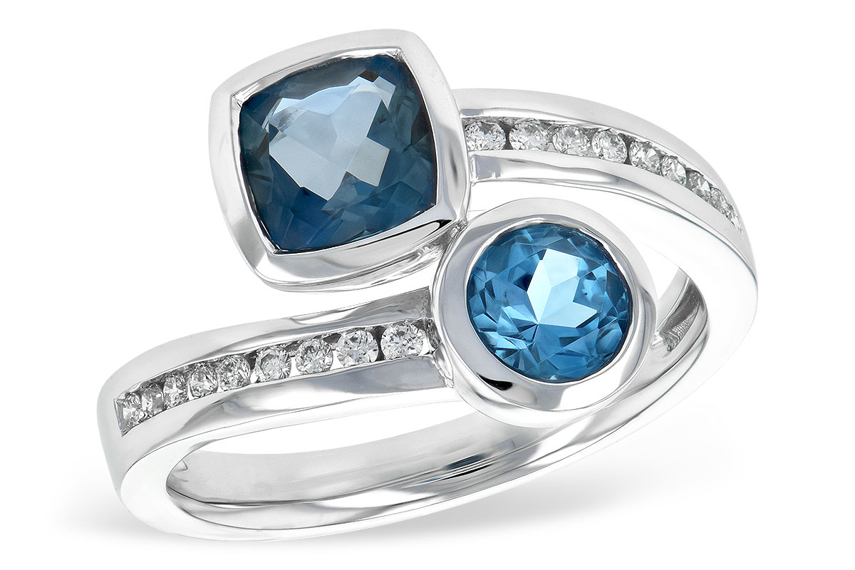 B234-90893: LDS RG 1.55 TW BLUE TOPAZ 1.70 TGW