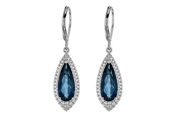 B235-74457: EARR 5.05 LONDON BLUE TOPAZ 5.42 TGW