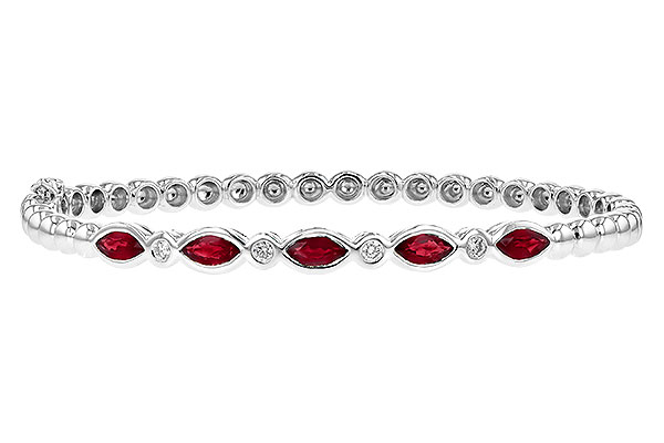 B235-80866: BANGLE 1.50 RUBY 1.63 TGW