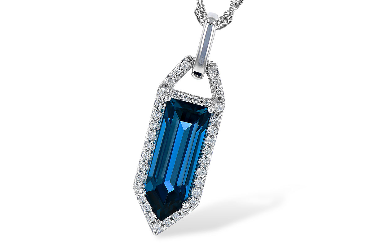 B318-48093: NECK 2.95 LONDON BLUE TOPAZ 3.12 TGW