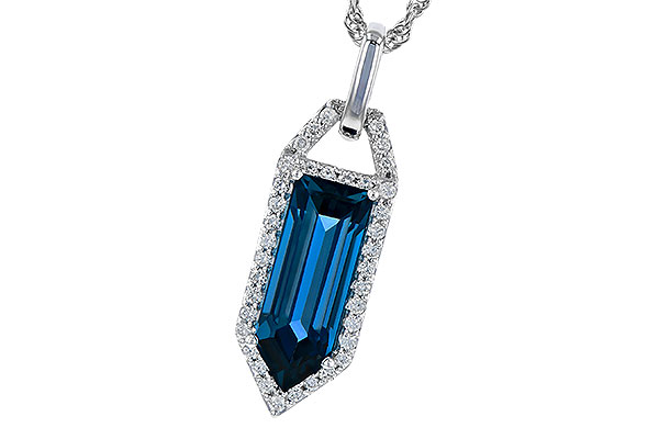 B318-48093: NECK 2.95 LONDON BLUE TOPAZ 3.12 TGW