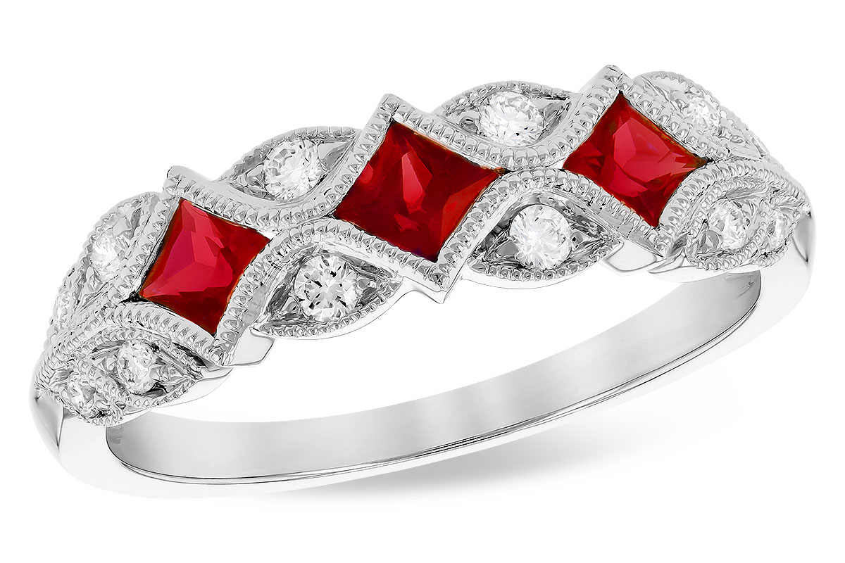 B318-49066: LDS WED RG .55 TW RUBY .70 TGW