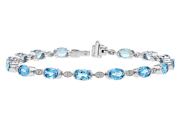 B319-37184: BRACELET 7.80 SWISS BLUE TOPAZ 7.96 TGW