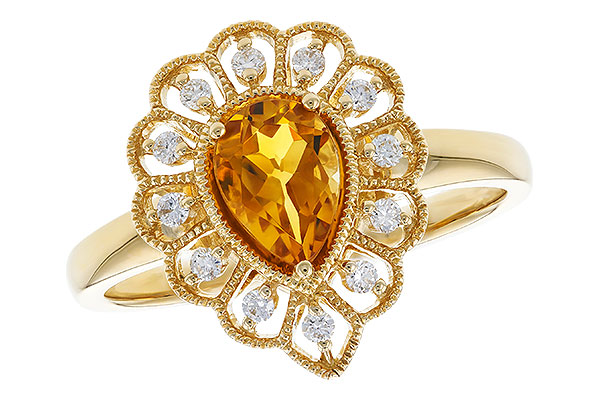 B319-39984: LDS RG .62 CITRINE .75 TGW