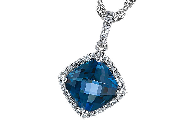 B319-40857: NECK 1.09 LONDON BLUE TOPAZ 1.20 TGW