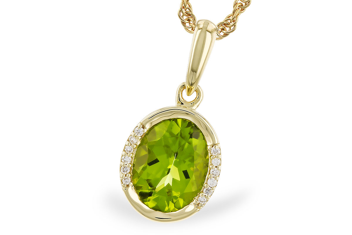 B319-40884: NECKLACE 1.72 TW PERIDOT 1.75 TGW (9x7 PER)