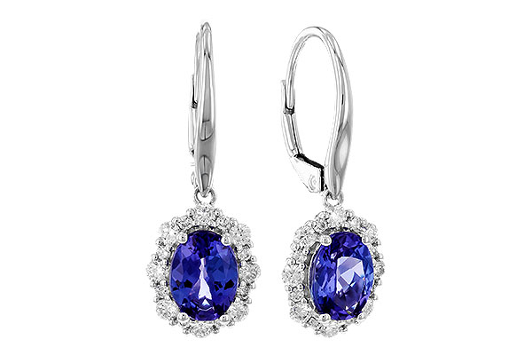 B319-41729: EARR 1.28 TW TANZANITE 1.72 TGW (7x5 OVAL)