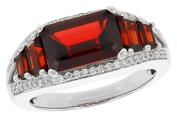 B319-41766: LDS RG 4.20 TW GARNET 4.45 TGW