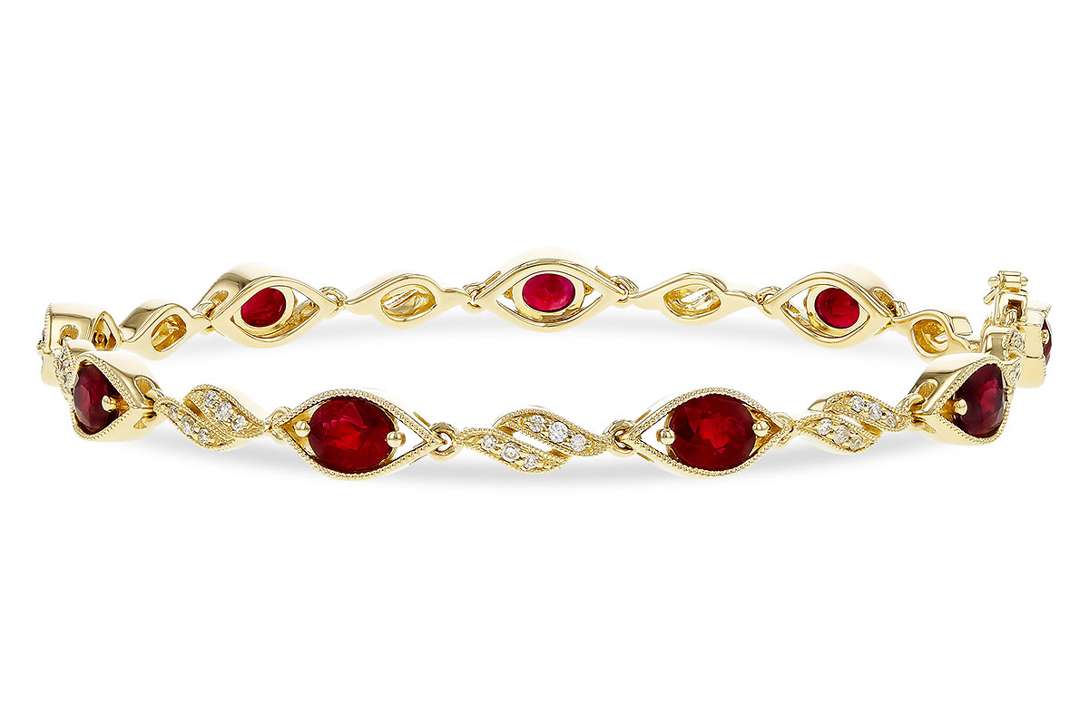 B320-29993: BRACELET 3.68 RUBY 3.92 TGW (7")