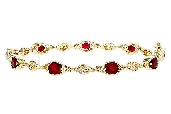 B320-29993: BRACELET 3.68 RUBY 3.92 TGW (7")