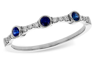 B320-30857: LDS WED RG .16 SAPPHIRE .25 TGW
