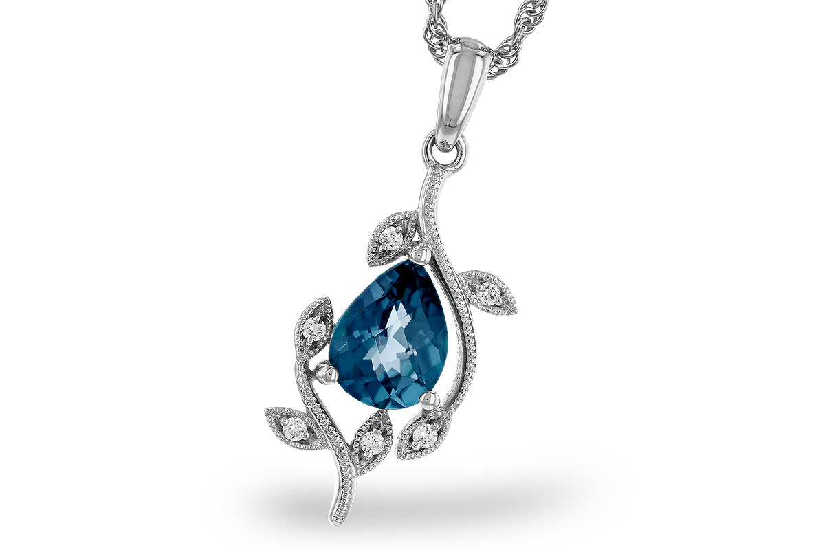 B320-31784: NECK 1.20 LONDON BLUE TOPAZ 1.25 TGW (8x6MM LBT)