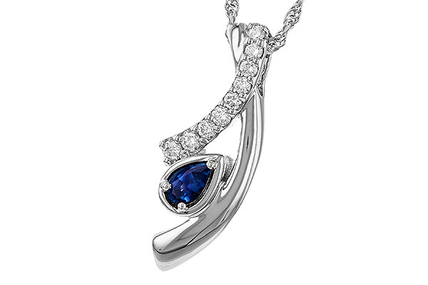 B320-33548: NECKLACE .23 SAPP .40 TGW (5x3 SAPP)