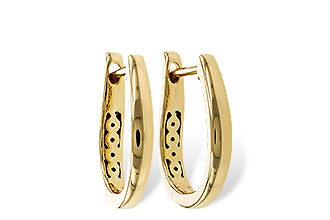 B320-33611: GOLD EARRINGS (15MM)