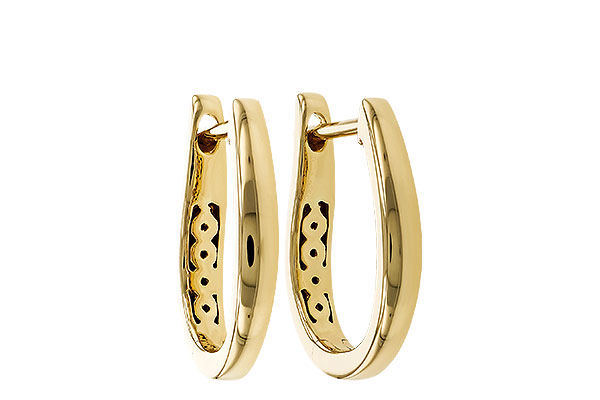 B320-33611: GOLD EARRINGS (15MM)