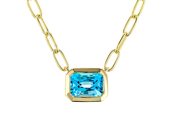 B320-33620: NECKLACE 1.20 SWISS BLUE TOPAZ (18")